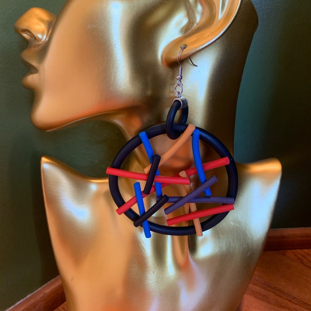 Colorful Geometric Earrings